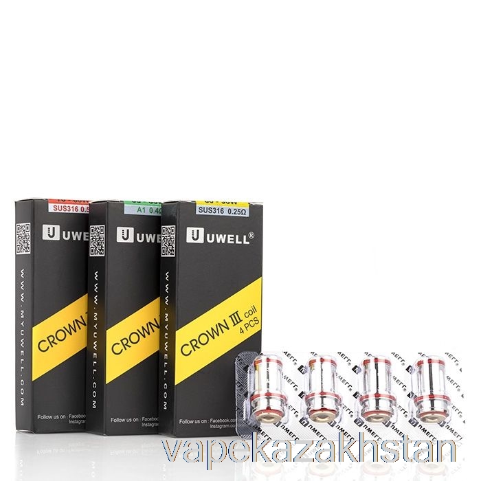 Vape Kazakhstan Uwell Crown 3 III Replacement Coils 0.4ohm Kanthal Parallel Coils